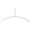 Ekena Millwork Archdale Architectural Grade PVC Gable Bracket, 108"W x 49 1/2"H x 2"D x 4"F, 11/12 Pitch GBP108X50X0204ARC00 - alternate 2